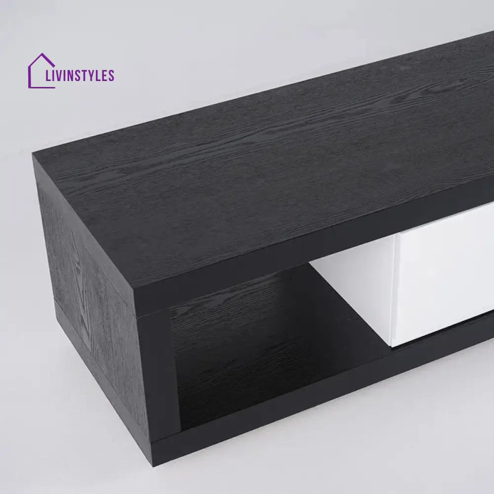 Caroline White Finish Tv Unit Stand for Living Room
