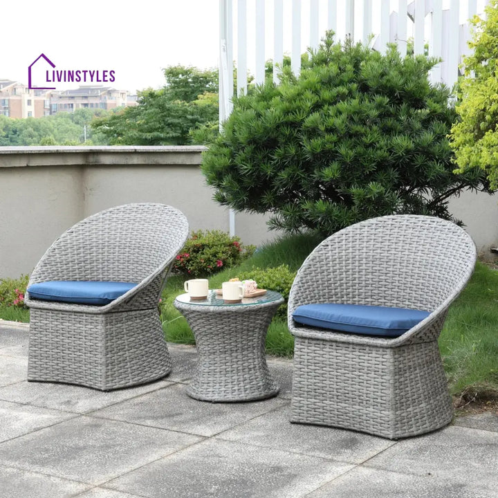 Carreon Outdoor Patio Seating Set 2 Chairs and 1 Table Set - Coffee Table Sets