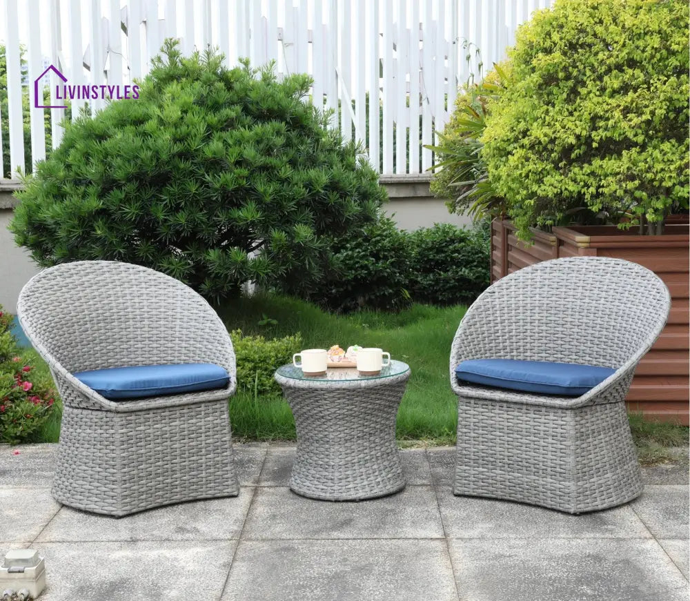 Carreon Outdoor Patio Seating Set 2 Chairs and 1 Table Set - Coffee Table Sets