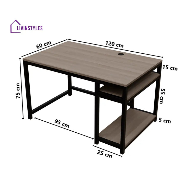 Carter Computer Table With Open Storage | Computer Table | Study Table for Home - Art & Drafting Tables