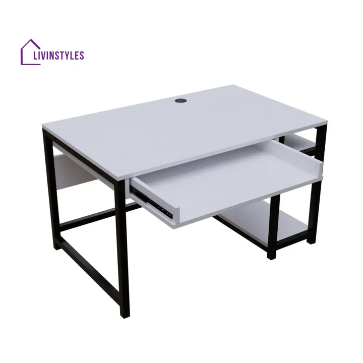 Carter Computer Table With Open Storage | Computer Table | Study Table for Home - Art & Drafting Tables