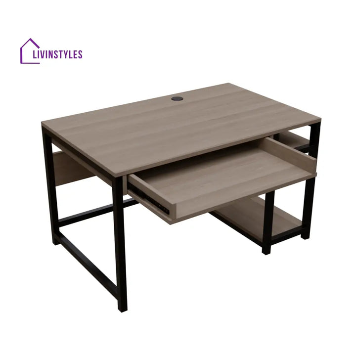 Carter Computer Table With Open Storage | Computer Table | Study Table for Home - Art & Drafting Tables