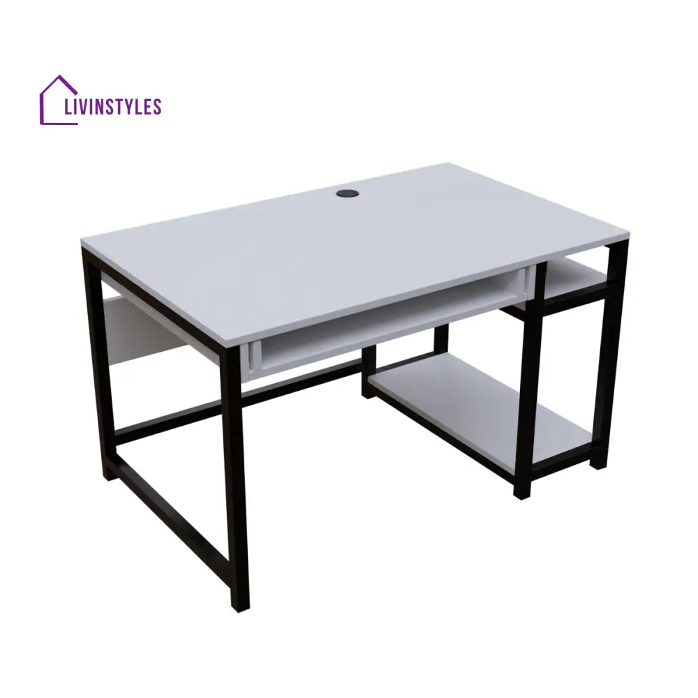 Carter Computer Table With Open Storage | Computer Table | Study Table for Home - Art & Drafting Tables