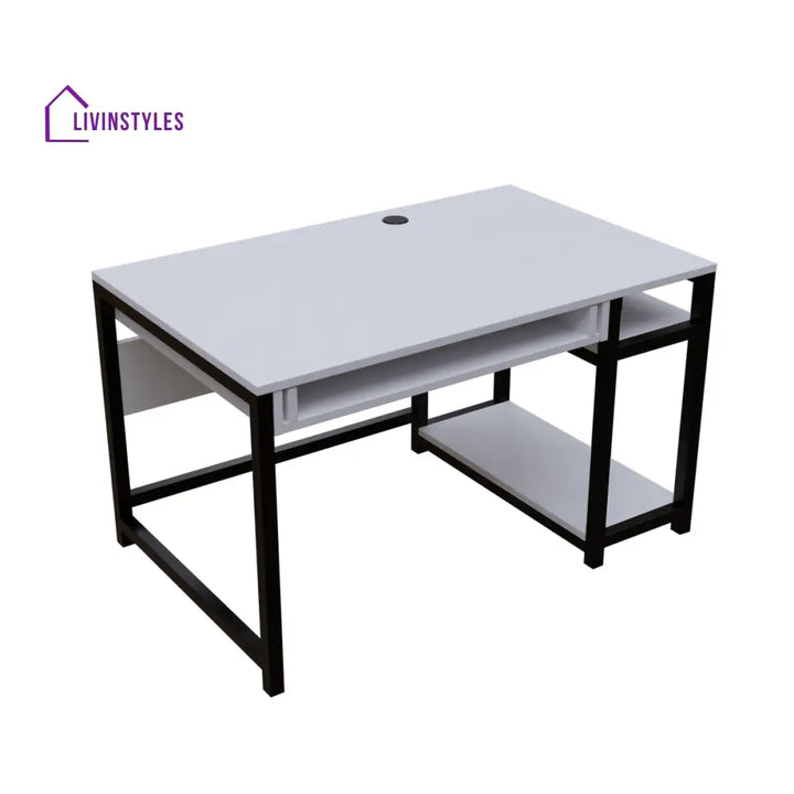 Carter Computer Table With Open Storage | Computer Table | Study Table for Home - Art & Drafting Tables