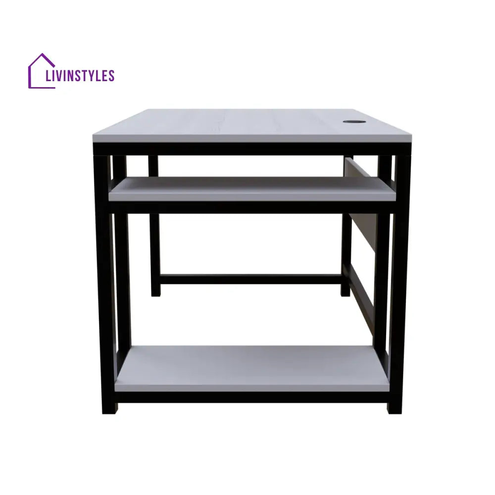 Carter Computer Table With Open Storage | Computer Table | Study Table for Home - Art & Drafting Tables