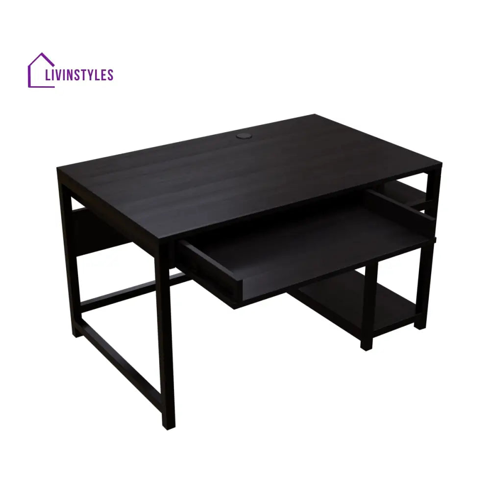 Carter Computer Table With Open Storage | Computer Table | Study Table for Home - Art & Drafting Tables
