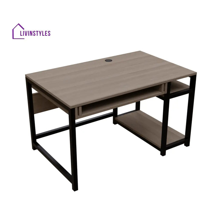 Carter Computer Table With Open Storage | Computer Table | Study Table for Home - Art & Drafting Tables