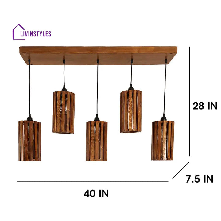 Casa Brown 5 Series Hanging Lamp Lamps