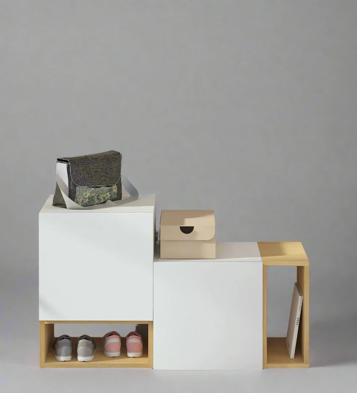 Modora Duo-Tone Premium EngineeredWood Shoe Cabinet