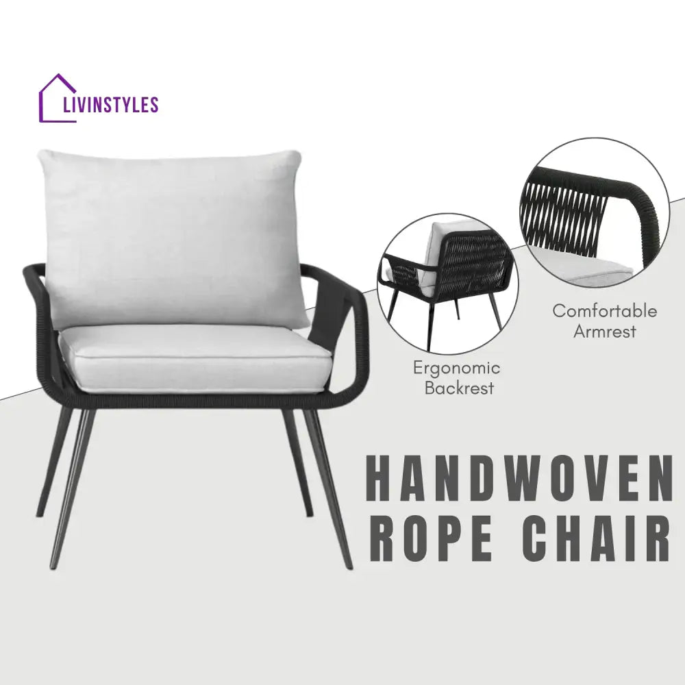 Catalina 3-Piece Rope Patio Set - Perfect for Outdoor Entertaining - Patio Set