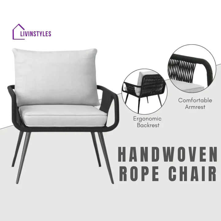 Catalina 3-Piece Rope Patio Set - Perfect for Outdoor Entertaining - Patio Set