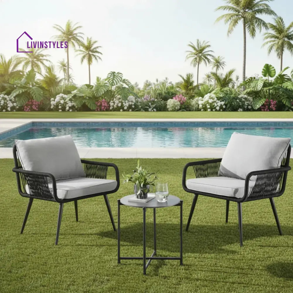 Catalina 3-Piece Rope Patio Set - Perfect for Outdoor Entertaining - Patio Set