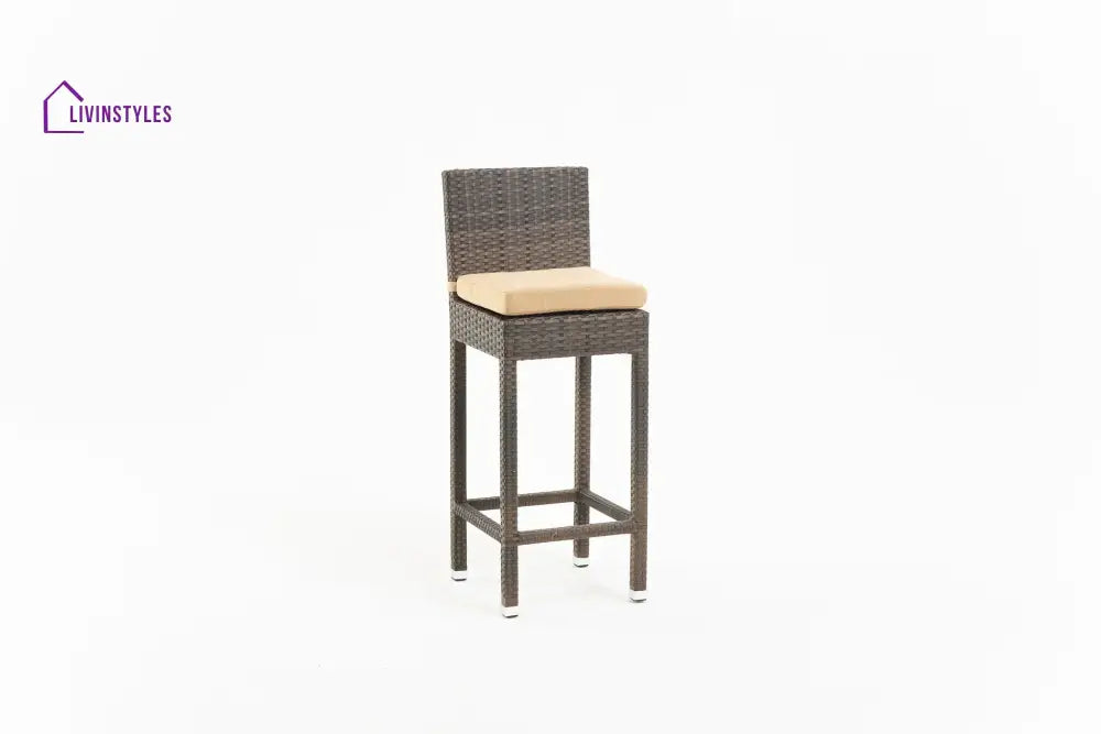 Cea Outdoor Patio Bar Sets 4 Chairs and 1 Table (Brown) - Bar Sets