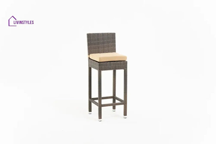 Cea Outdoor Patio Bar Sets 4 Chairs and 1 Table (Brown) - Bar Sets