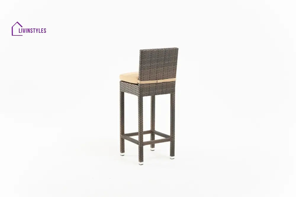 Cea Outdoor Patio Bar Sets 4 Chairs and 1 Table (Brown) - Bar Sets