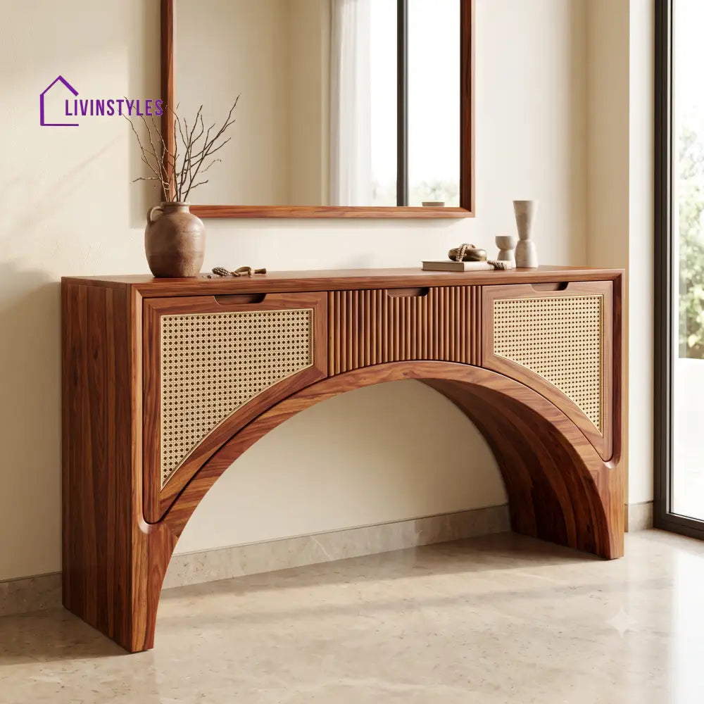Celestin Premium Wooden Console Table for Living Room | Entryway Table