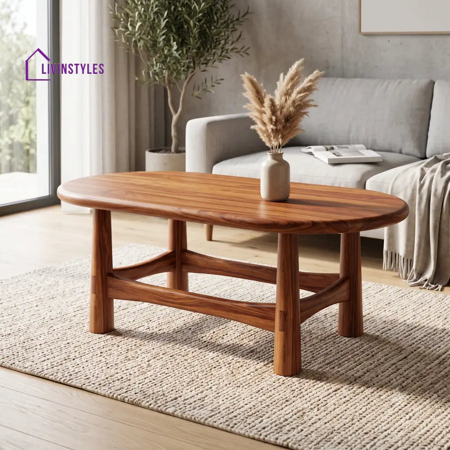 Célestine Wooden Coffee Table for Living Room | Tea Table | Teapoy | Center table