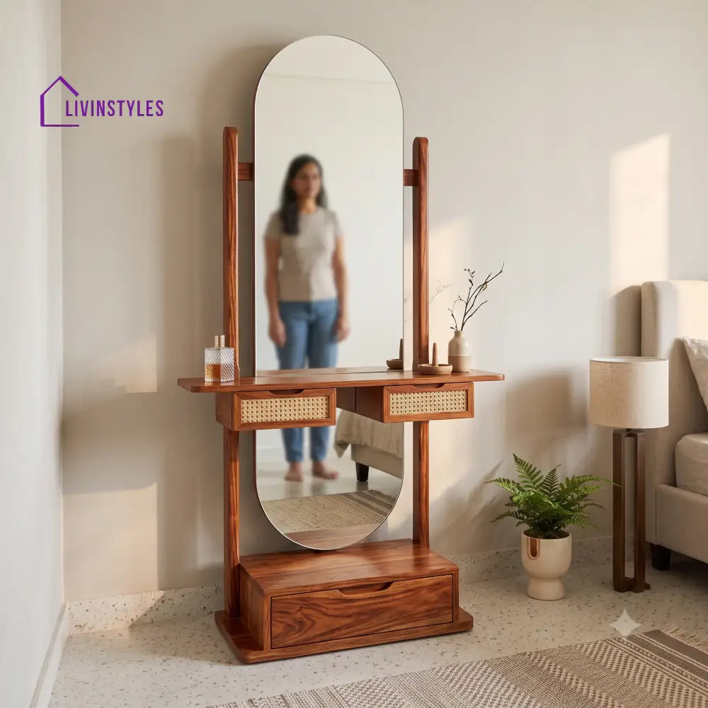 Celia Premium Solid Wood Dressing Table for Bedroom | New Designer Dressing Unit