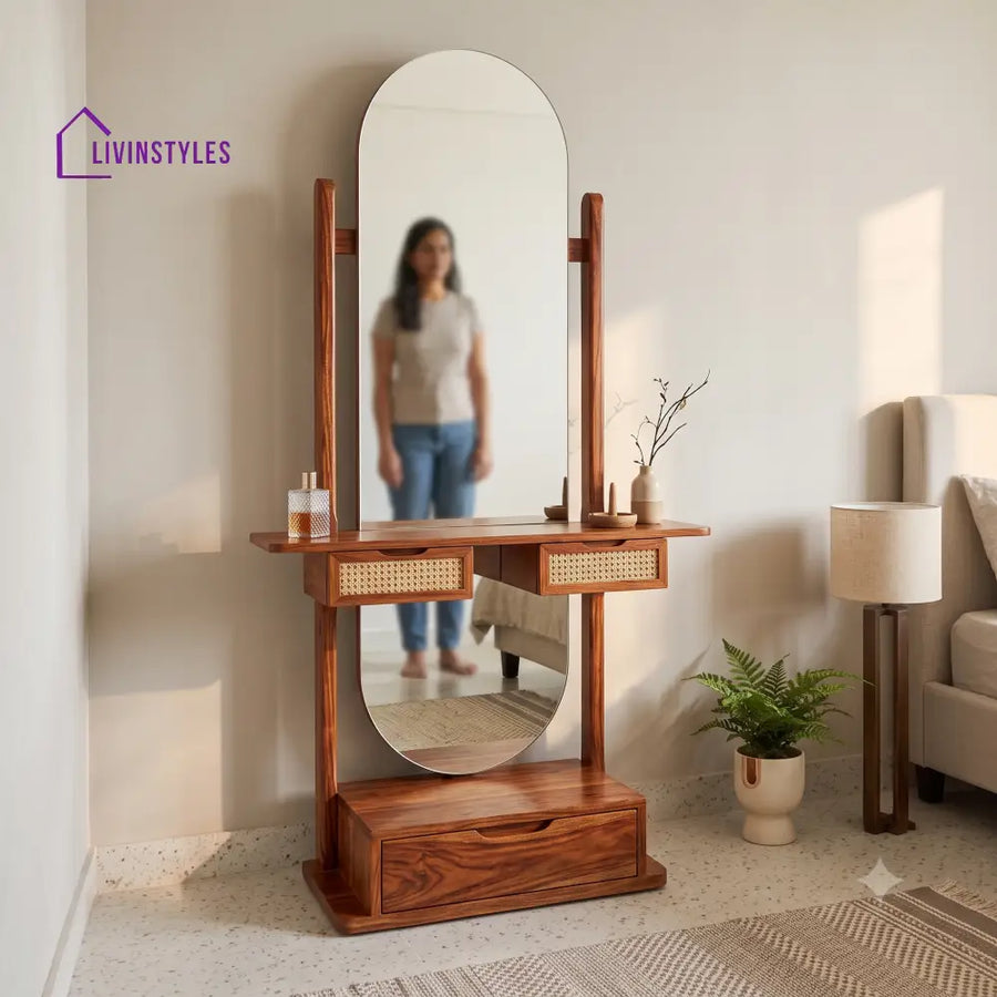 Celia Premium Solid Wood Dressing Table for Bedroom | New Designer Dressing Unit