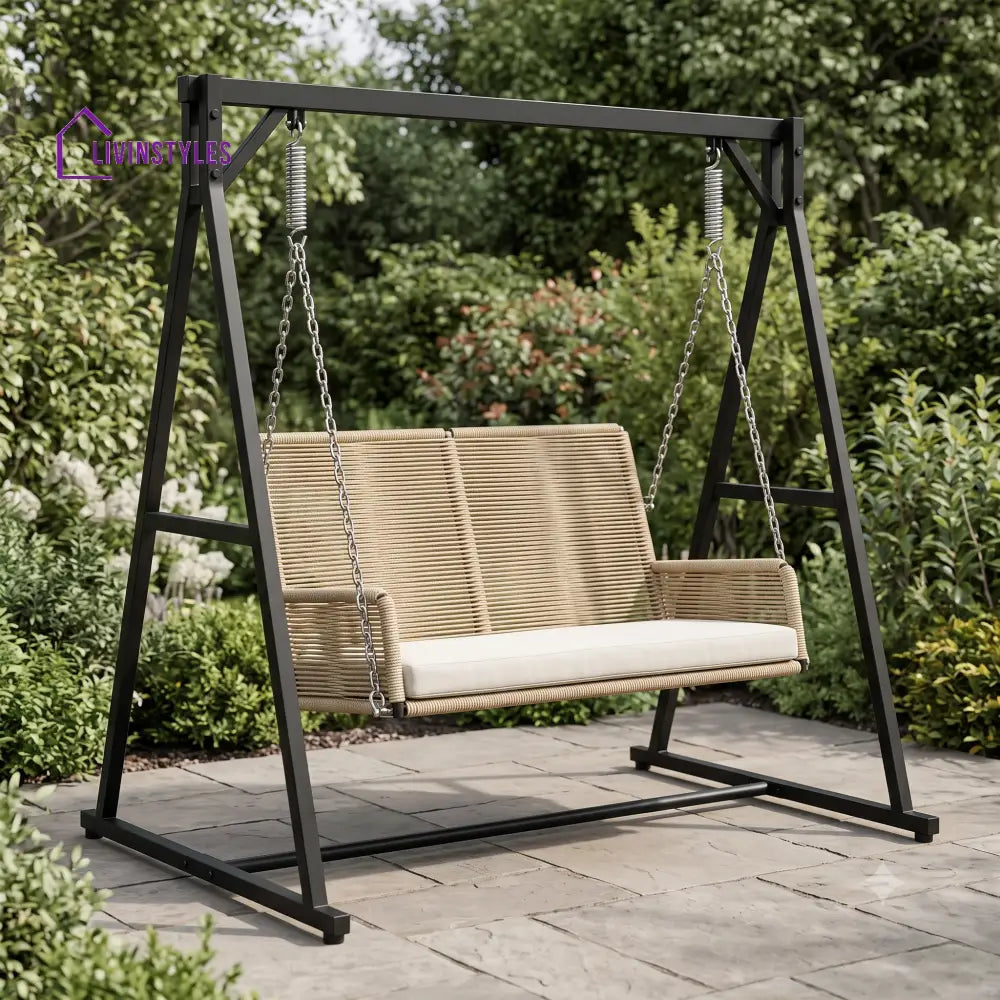 Celine Outdoor 2 Seater Swing Chair with Stand | Premium Finish Product Online