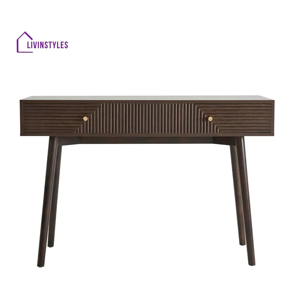 César Dressing Table Console - Walnut - Dressing Table