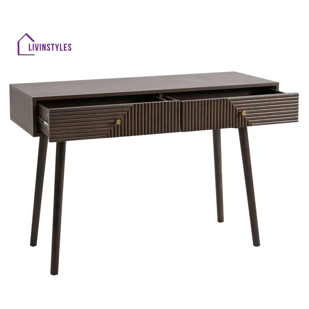 César Dressing Table Console - Walnut - Dressing Table