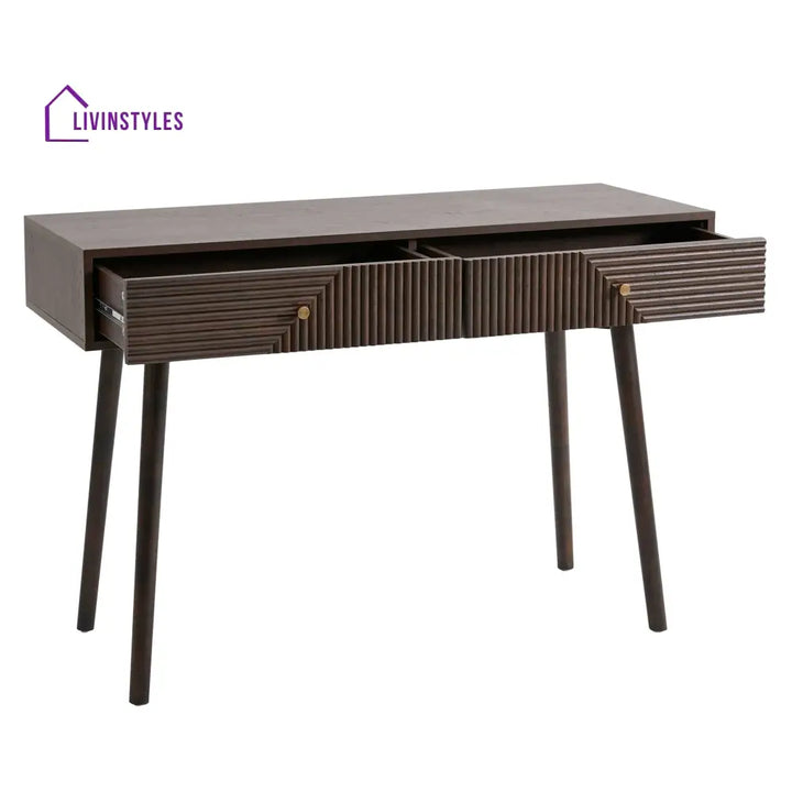 César Dressing Table Console - Walnut - Dressing Table