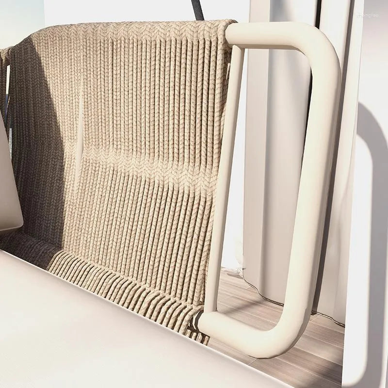 Pascale Double Seater Hanging Swing Without Stand For Balcony , Garden Swing (Beige) Braided & Rope