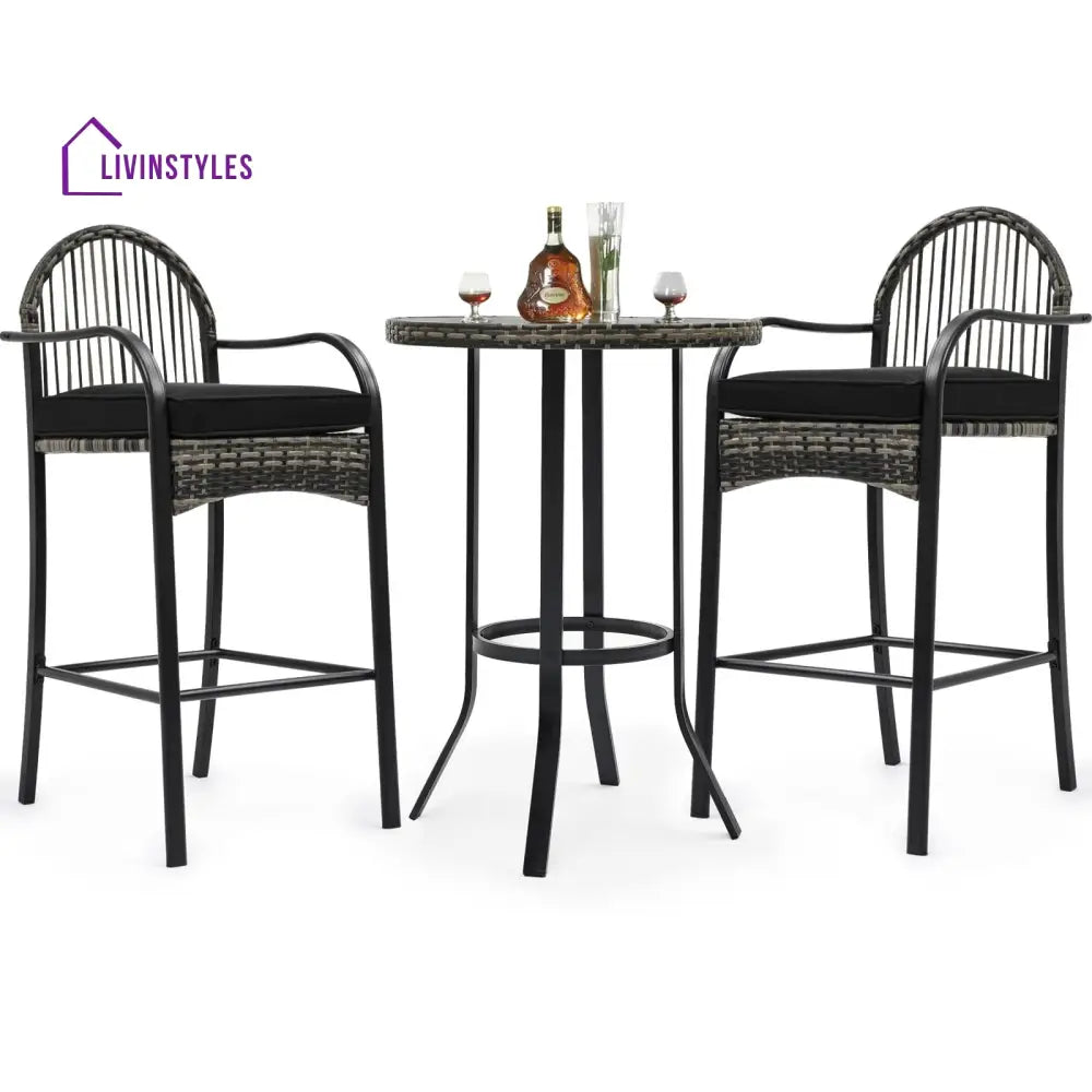 Chairio Outdoor Bar Sets 2 Chairs and 1 Table Patio Bar Set - Bar Sets