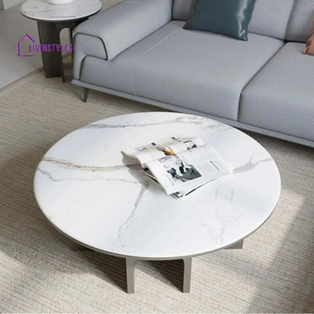 Chaitanya Stainless Steel Coffee Table for Living Room