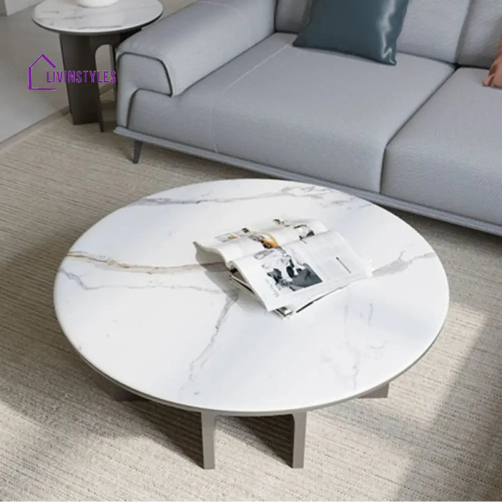 Chaitanya Stainless Steel Coffee Table for Living Room