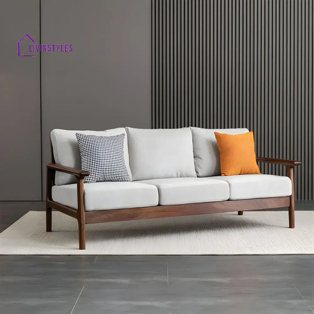 Chaitrali Solid Wood 3 Seater Sofa Set for Living Room