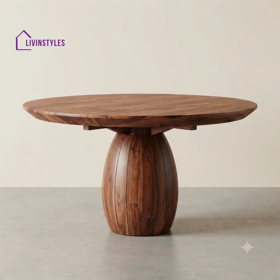 Chaitravi Wooden Round Dining Table