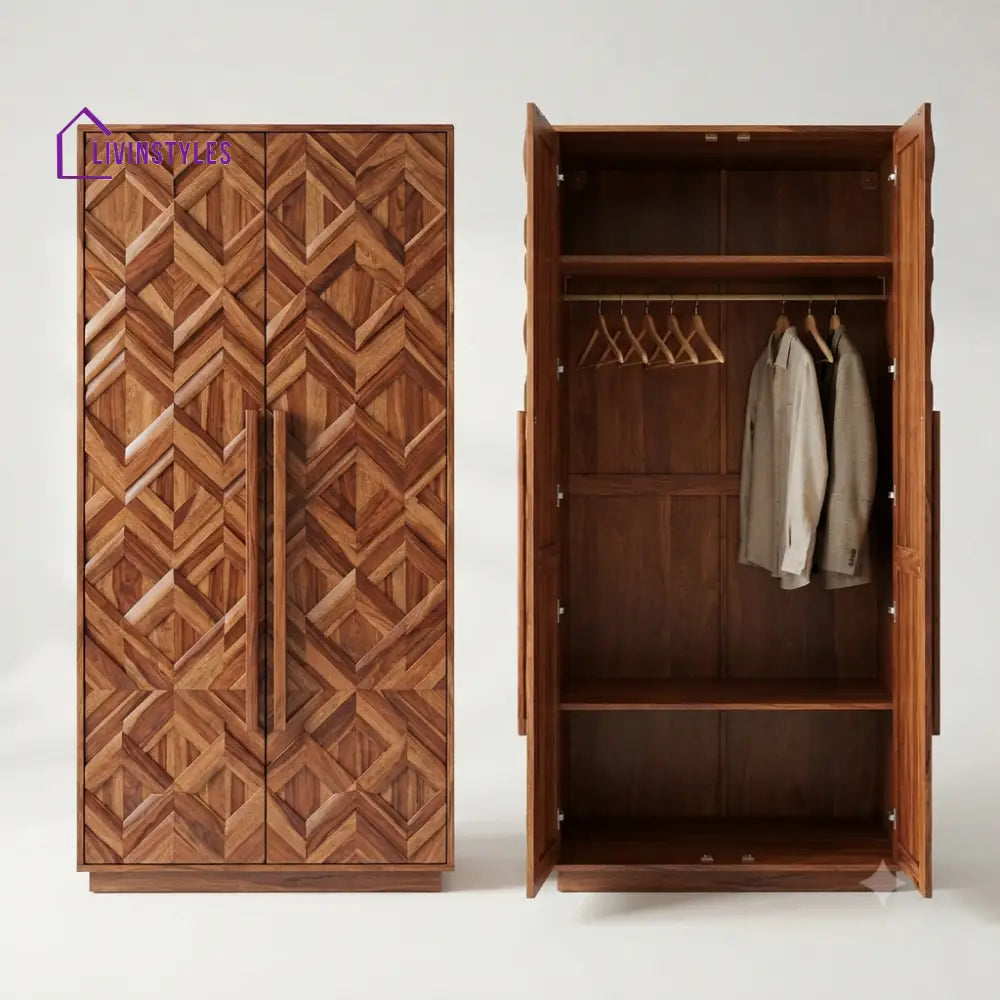 Chaitravi Wooden Wardrobe for Clothes | Cupboard for Clothes