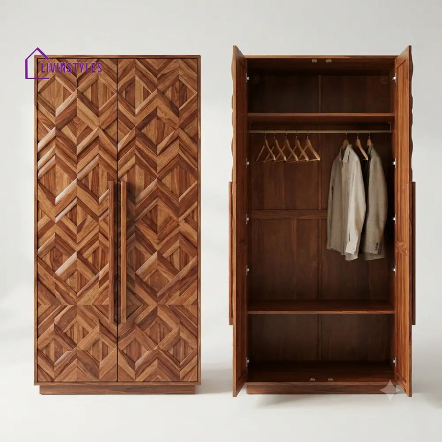 Chaitravi Wooden Wardrobe for Clothes | Cupboard for Clothes
