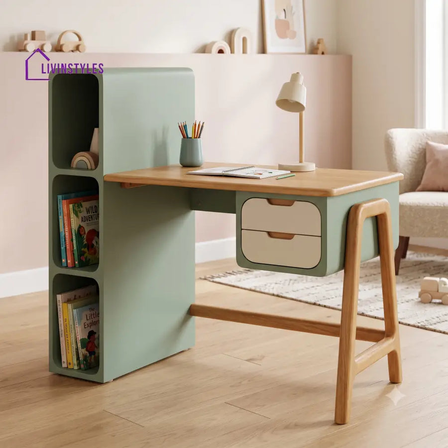Charanya Mango Wood Kids Study Table | Study Table for Kids