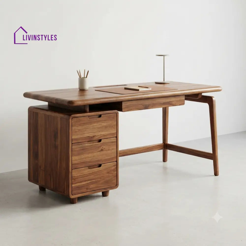 Charanya Sheesham Wood Study Table for Home | Wooden Study Table