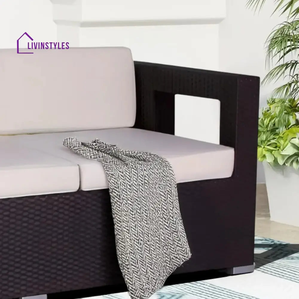 Charita 3-Seater Outdoor Rattan Wicker Patio Sofa - Sofa Set