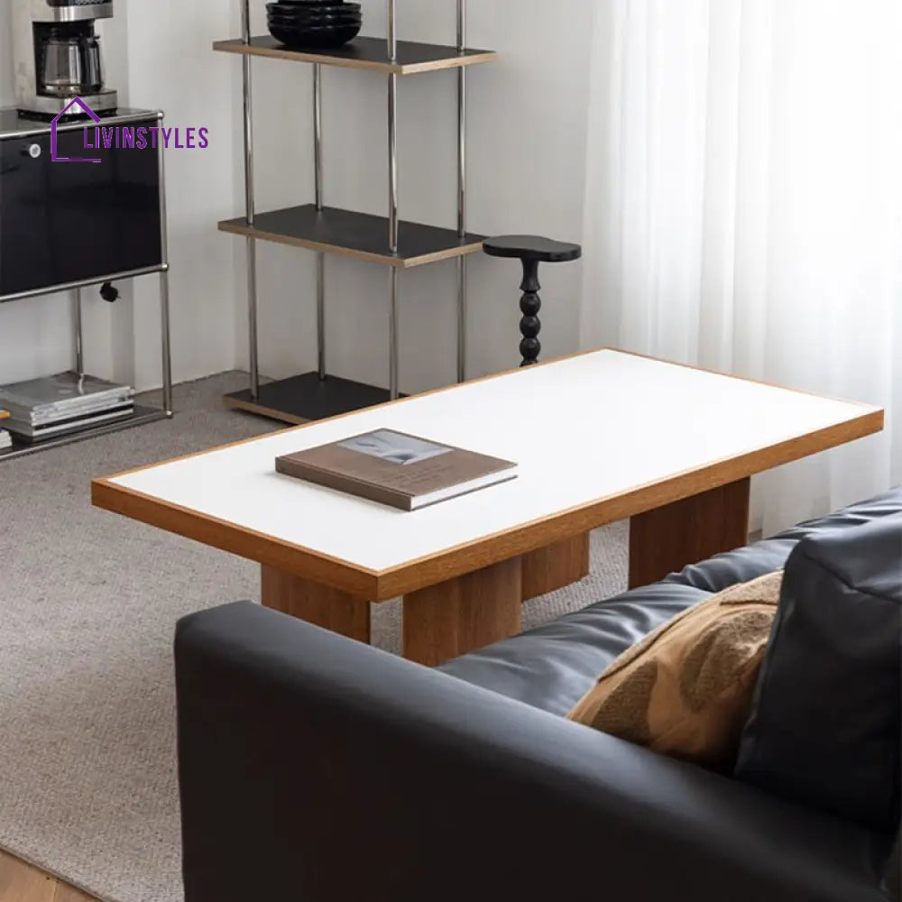 Charita Solid Wood Coffee Table for Living Room