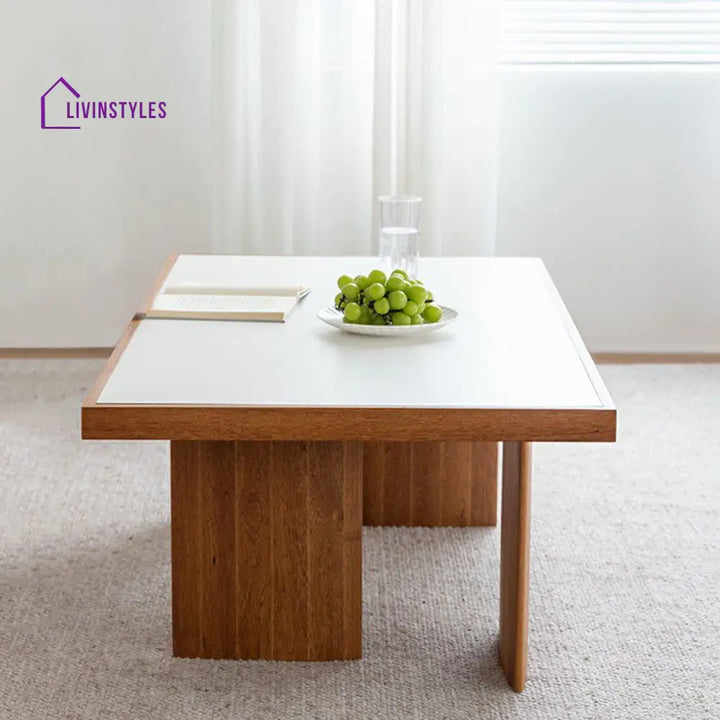 Charita Solid Wood Coffee Table for Living Room