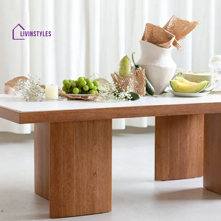 Charita Solid Wood Coffee Table for Living Room