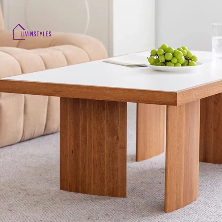 Charita Solid Wood Coffee Table for Living Room