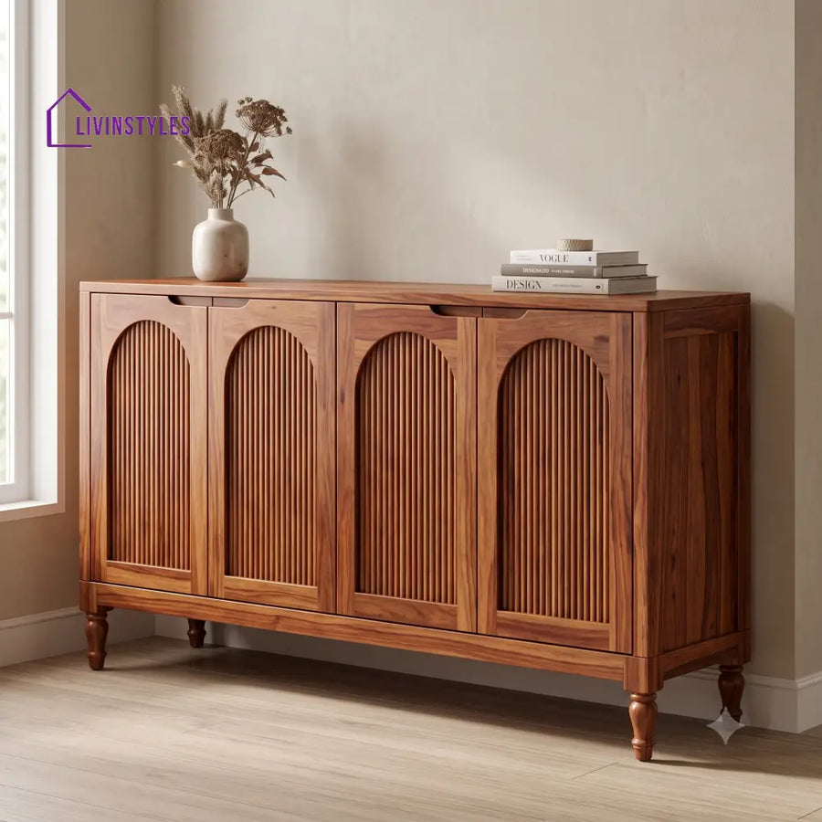 Charitha Premium Sheesham Wood Sideboard and Cabinet for Living Room