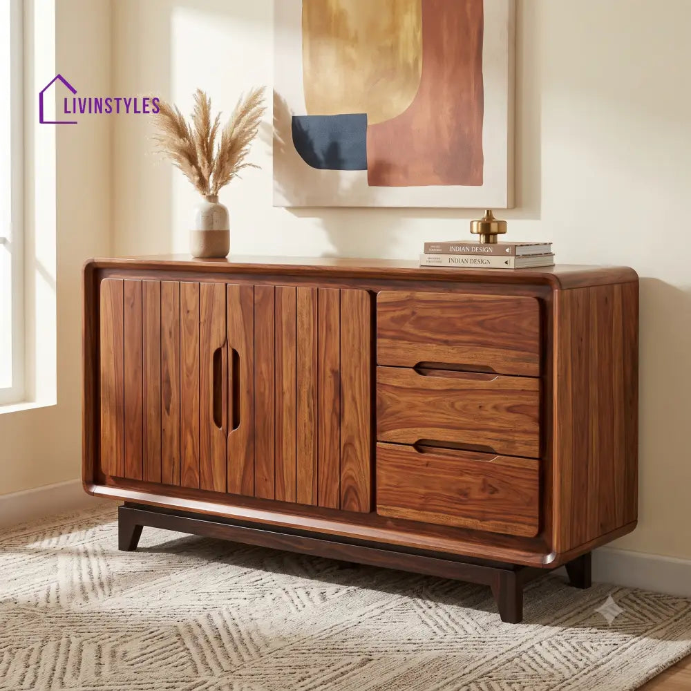 Charitha Premium Wooden Sideboard and Cabinet for Living Room
