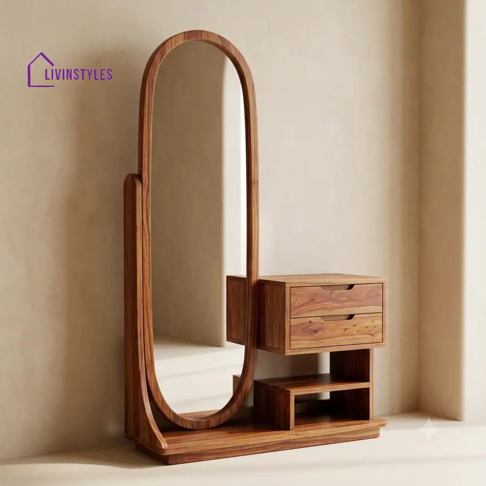 Charles Premium Solid Wood Dressing Table for Bedroom | New Designer Dressing Unit