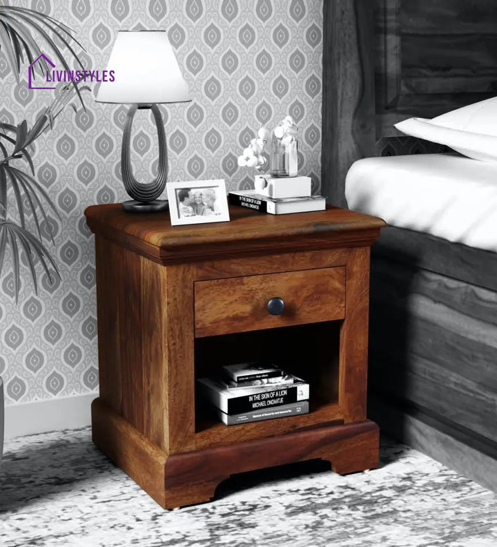 Kanishka Solid wood Bedside Table Bedroom Furniture Sets