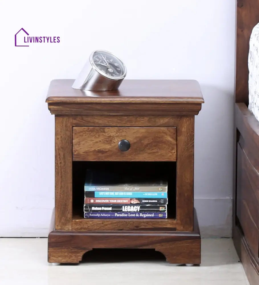 Kanishka Solid wood Bedside Table Bedroom Furniture Sets