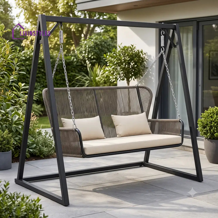 Charlize Outdoor 2 Seater Swing Chair with Stand | Premium Finish Product Online