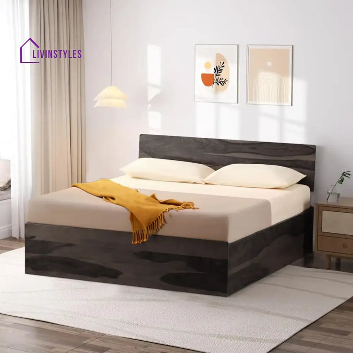 Darshan Sheesham Solid Wood Storage Beds Queen / Walnut Bedroom Furniture Sets