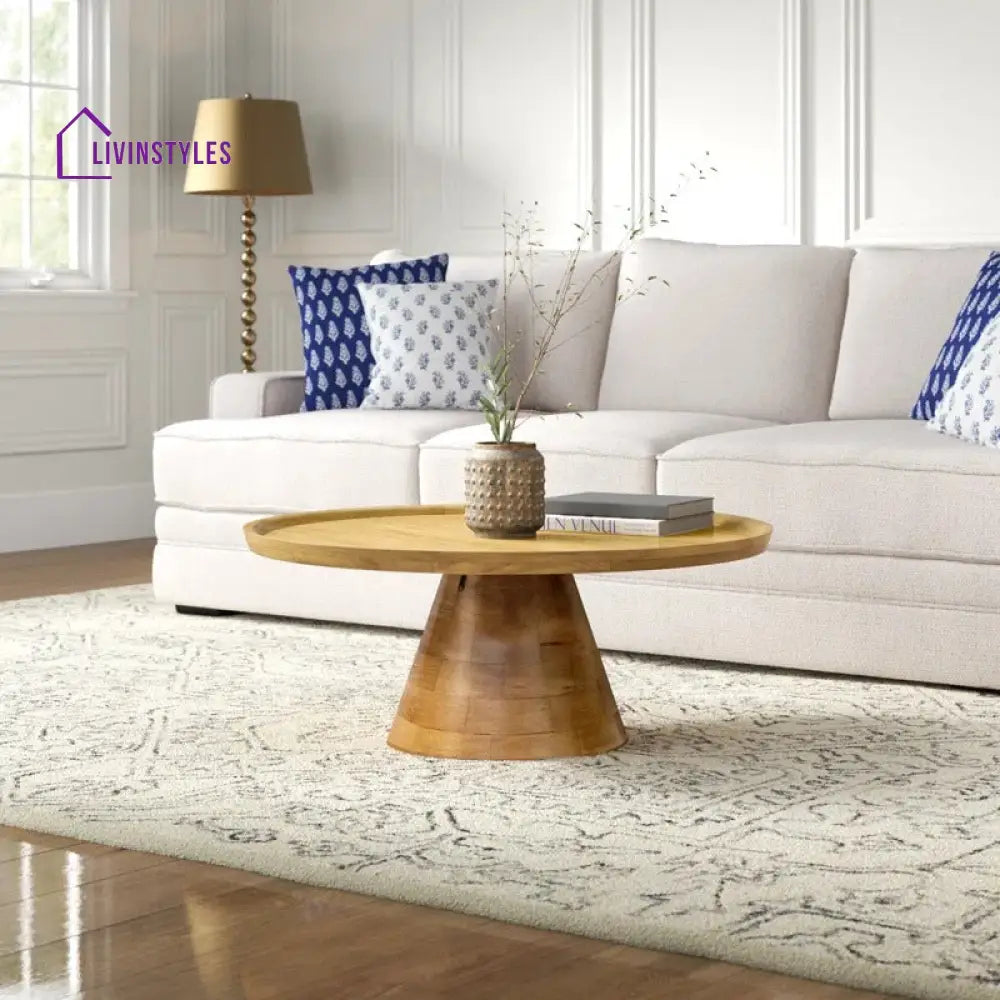Charu Solid Wood Coffee Table for Living Room